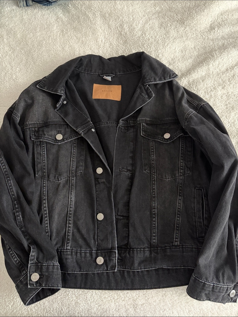 &DENIM Black Washed Denim Jacket